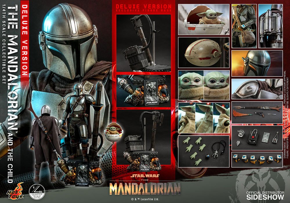 Star Wars The Mandalorian Actionfiguren Doppelpack 1/4 The Mandalorian & The Child Deluxe 46 cm