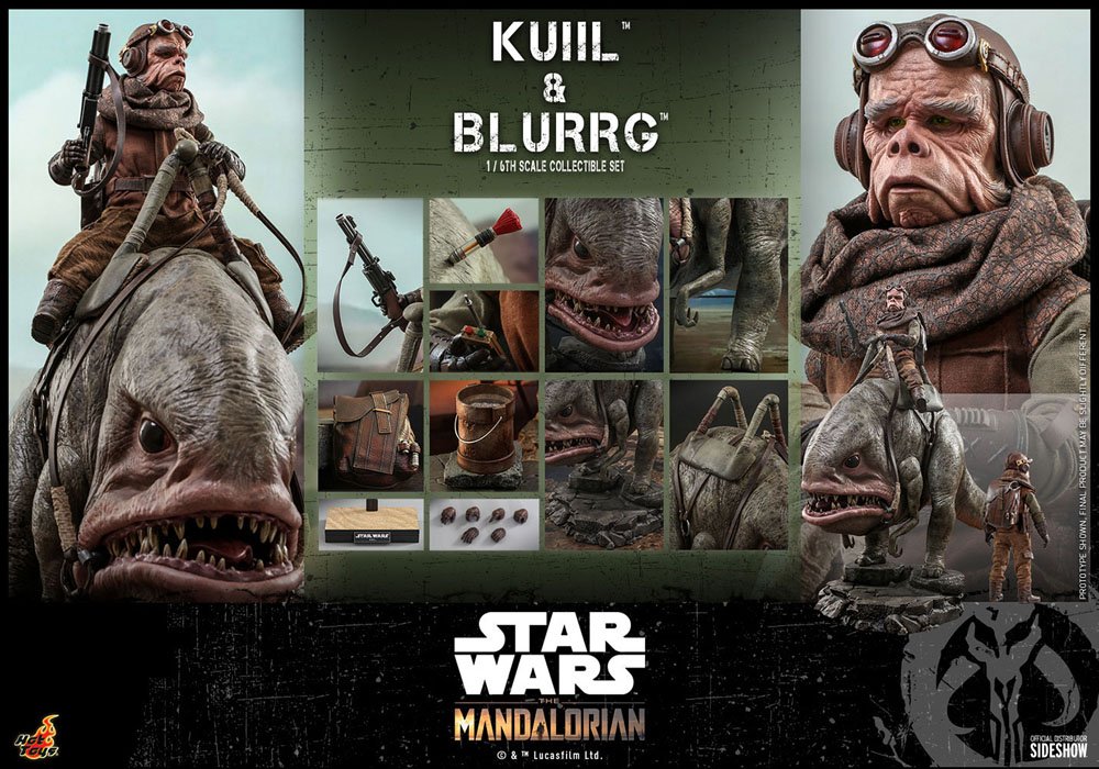 Star Wars The Mandalorian Actionfiguren Doppelpack 1/6 Kuiil & Blurrg 37 cm