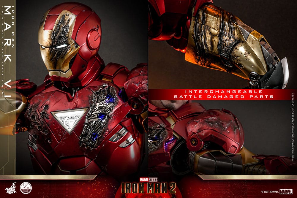 Iron Man 2 Actionfigur 1/4 Iron Man Mark VI 48 cm