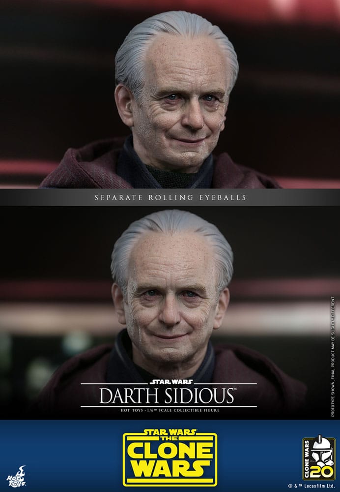 Star Wars: The Clone Wars Actionfigur 1/6 Darth Sidious 29 cm