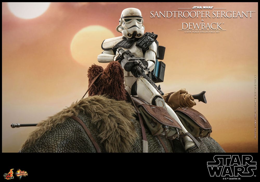 Star Wars Episode IV Actionfiguren 2er-Pack 1/6 Sandtrooper Sergeant & Dewback 30 cm