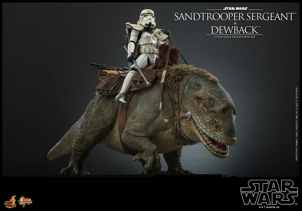 Star Wars Episode IV Actionfiguren 2er-Pack 1/6 Sandtrooper Sergeant & Dewback 30 cm