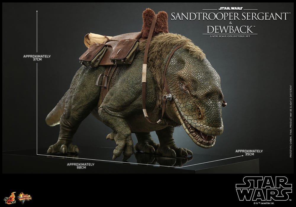 Star Wars Episode IV Actionfiguren 2er-Pack 1/6 Sandtrooper Sergeant & Dewback 30 cm