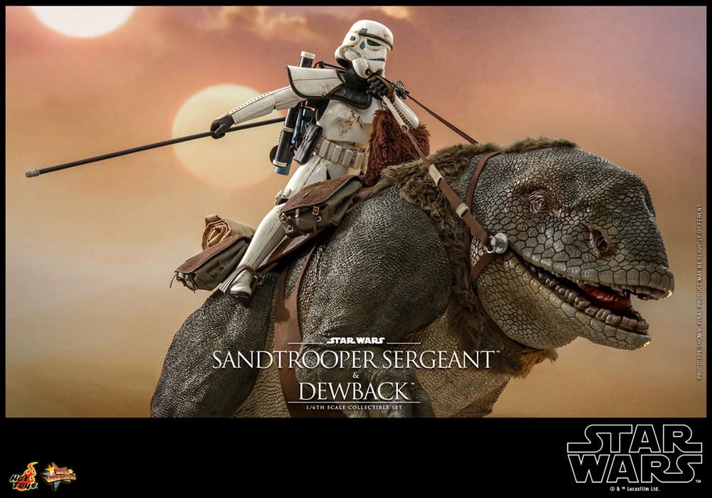 Star Wars Episode IV Actionfiguren 2er-Pack 1/6 Sandtrooper Sergeant & Dewback 30 cm