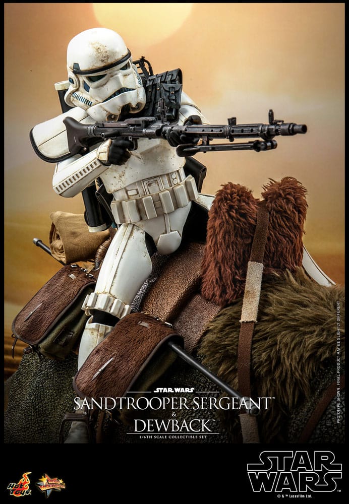 Star Wars Episode IV Actionfiguren 2er-Pack 1/6 Sandtrooper Sergeant & Dewback 30 cm