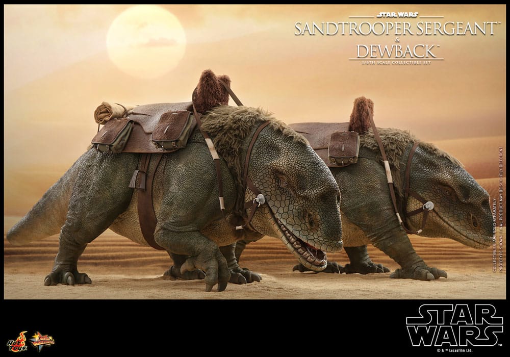 Star Wars Episode IV Actionfiguren 2er-Pack 1/6 Sandtrooper Sergeant & Dewback 30 cm