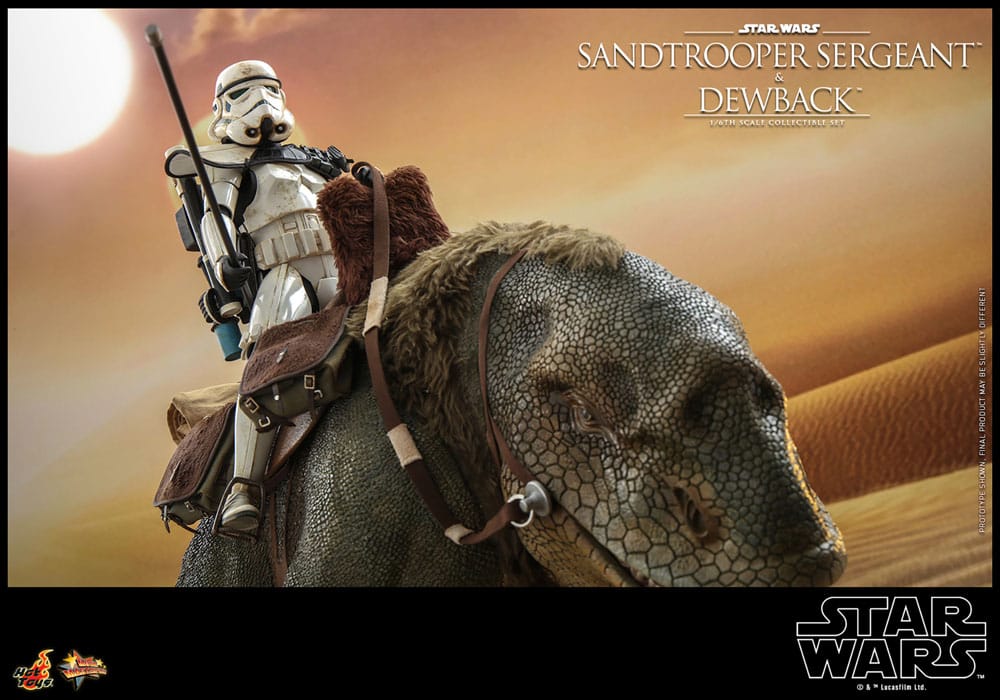 Star Wars Episode IV Actionfiguren 2er-Pack 1/6 Sandtrooper Sergeant & Dewback 30 cm