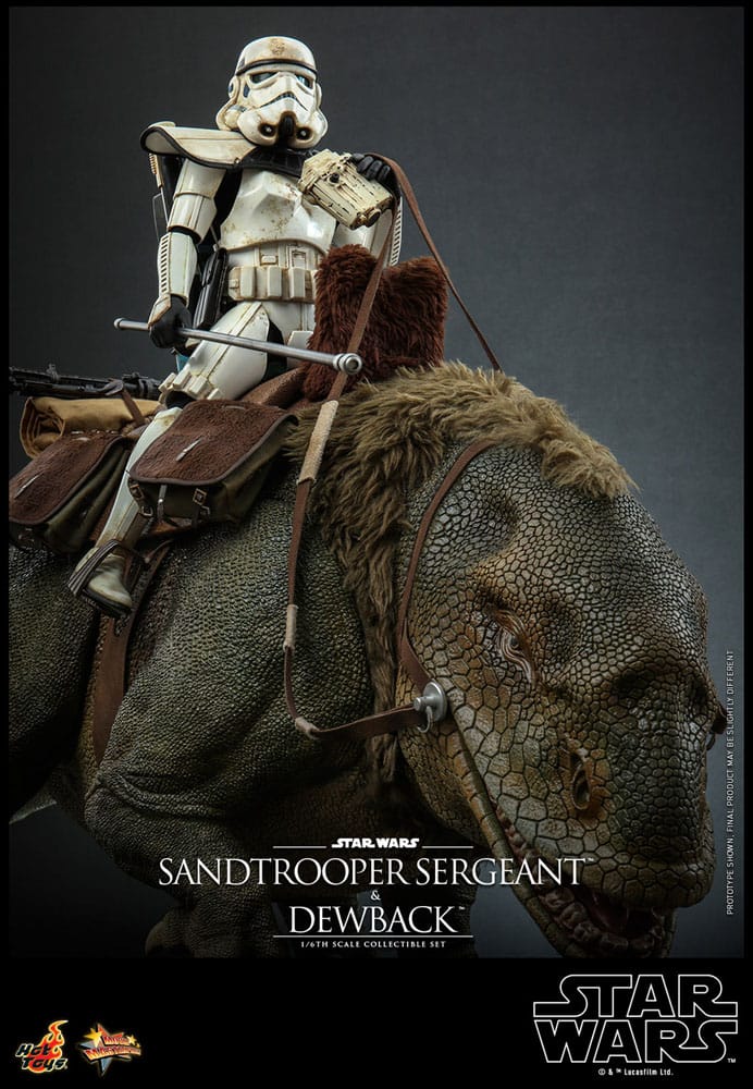 Star Wars Episode IV Actionfiguren 2er-Pack 1/6 Sandtrooper Sergeant & Dewback 30 cm