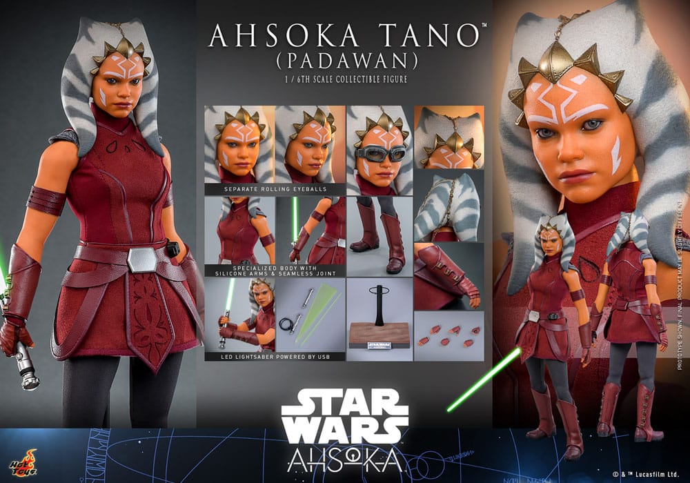 Star Wars: Ahsoka Actionfigur 1/6 Ahsoka Tano (Padawan) 27 cm