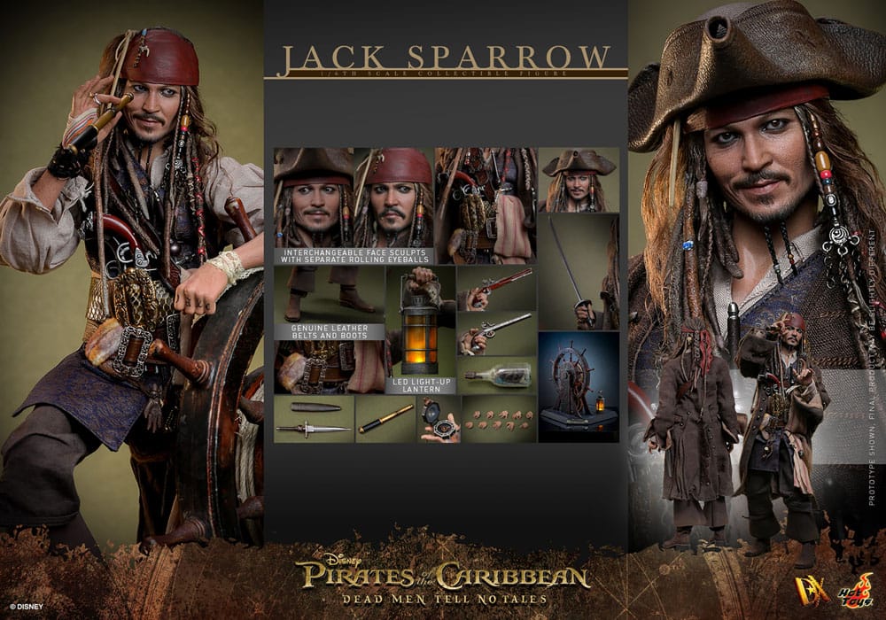 Pirates of the Caribbean: Salazars Rache DX Actionfigur 1/6 Jack Sparrow 30 cm