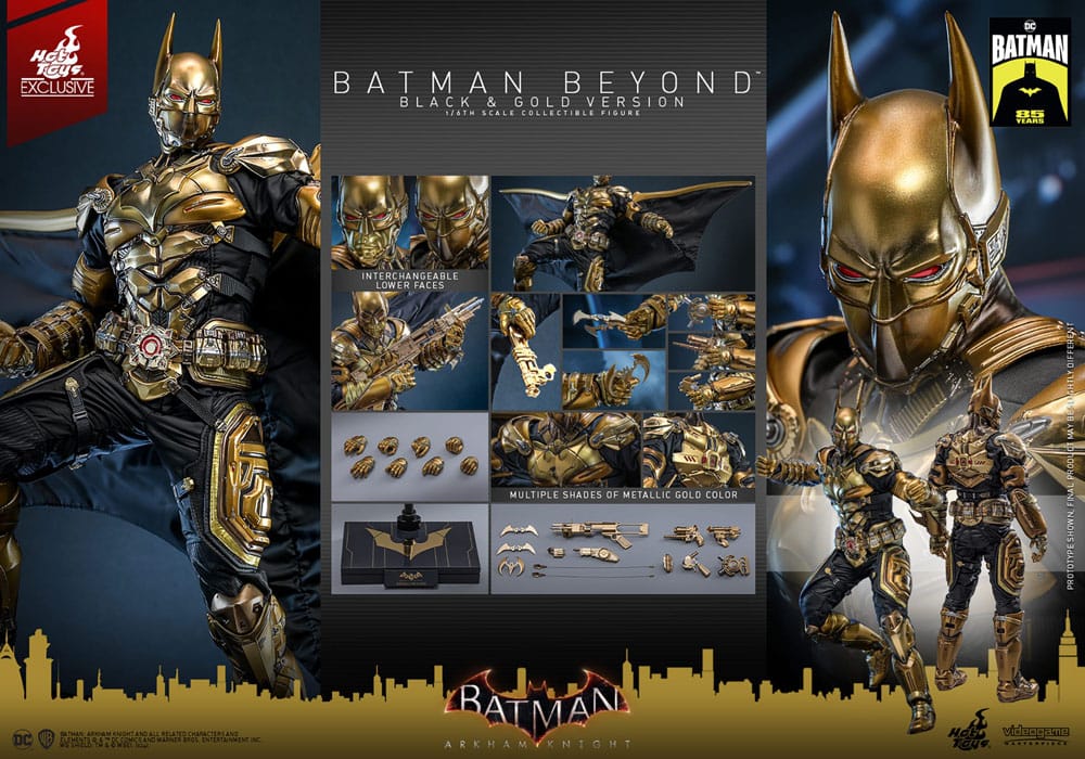 Batman: Arkham Knight Videogame Masterpiece Actionfigur 1/6 Batman Beyond (Black & Gold Version) 32 cm