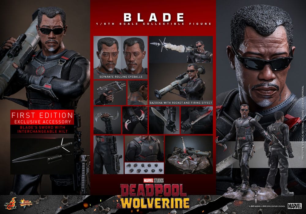 Deadpool & Wolverine Movie Masterpiece Actionfigur 1/6 Blade 30 cm