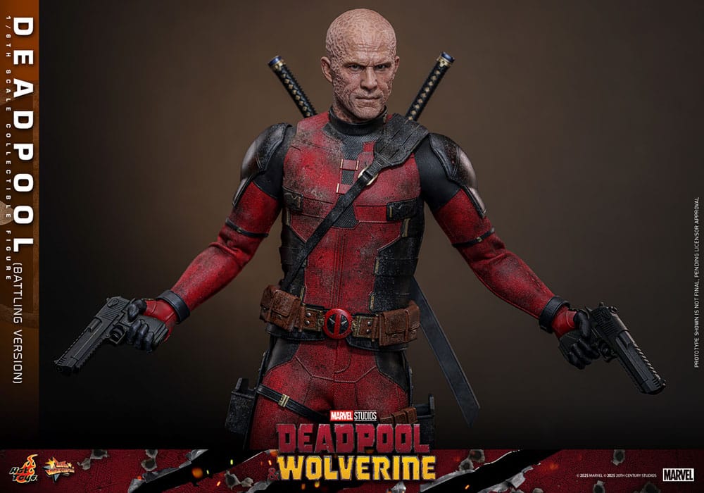 Deadpool & Wolverine Movie Masterpiece Actionfigur 1/6 Deadpool (Battling Version) 31 cm