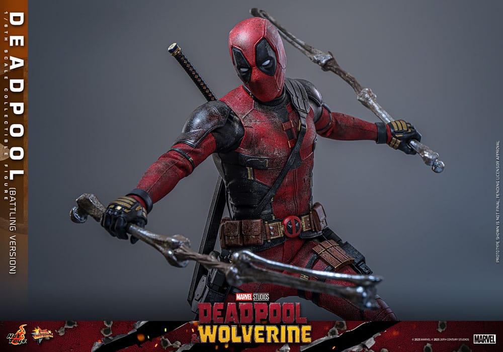 Deadpool & Wolverine Movie Masterpiece Actionfigur 1/6 Deadpool (Battling Version) 31 cm