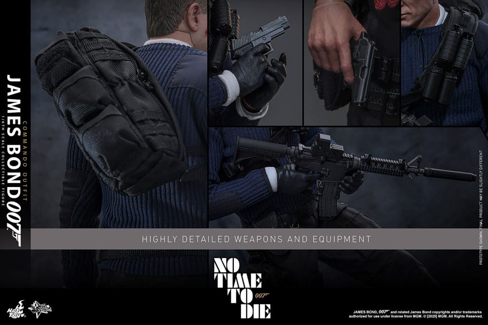 James Bond 007: Keine Zeit zu sterben Movie Masterpiece Actionfigur 1/6 James Bond (Commando Outfit) Hot Toys Exclusive 30 cm
