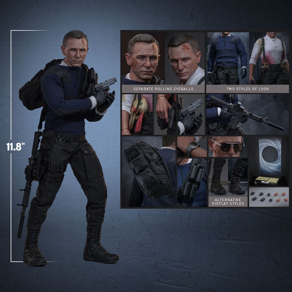 James Bond 007: Keine Zeit zu sterben Movie Masterpiece Actionfigur 1/6 James Bond (Commando Outfit) Hot Toys Exclusive 30 cm