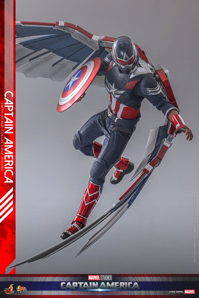 Captain America: Brave New World Movie Masterpiece Actionfigur 1/6 Captain America 30 cm