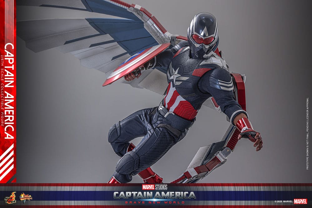 Captain America: Brave New World Movie Masterpiece Actionfigur 1/6 Captain America 30 cm
