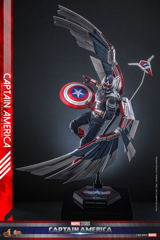 Captain America: Brave New World Movie Masterpiece Actionfigur 1/6 Captain America 30 cm