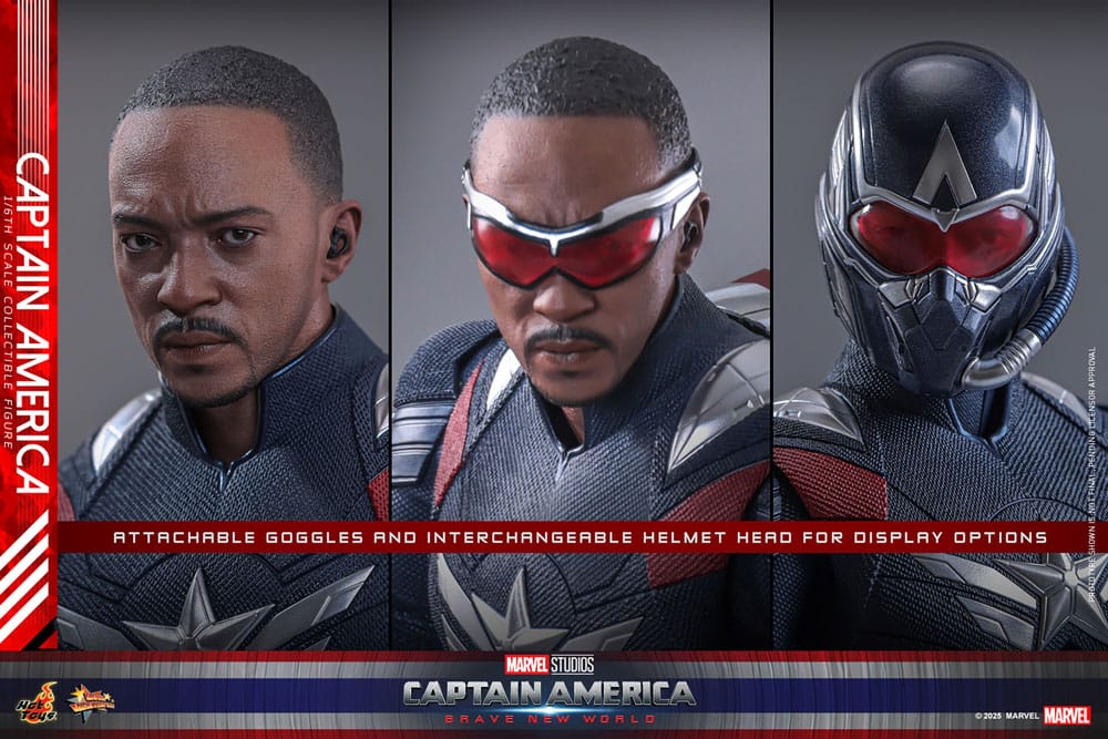 Captain America: Brave New World Movie Masterpiece Actionfigur 1/6 Captain America 30 cm
