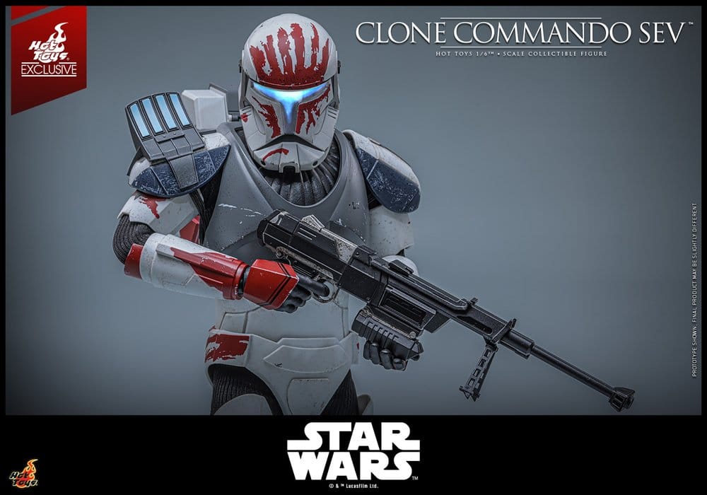 Star Wars: The Clone Wars Television Masterpiece Actionfigur 1/6 Clone Commando Sev (Hot Toys Exclusive) 30 cm