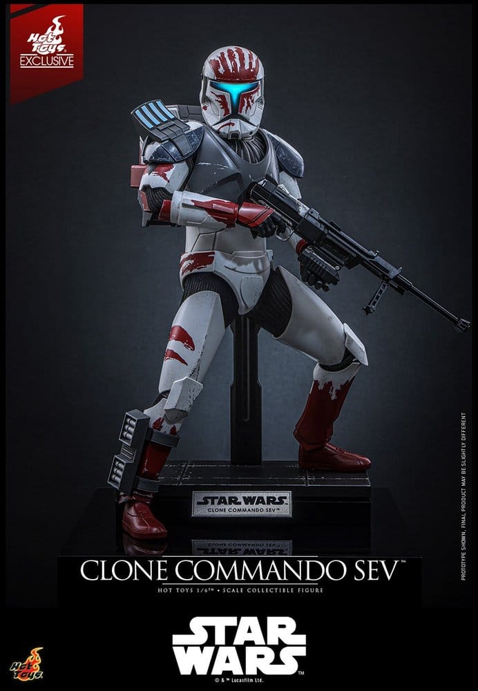 Star Wars: The Clone Wars Television Masterpiece Actionfigur 1/6 Clone Commando Sev (Hot Toys Exclusive) 30 cm