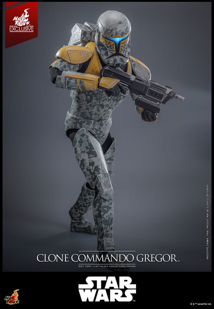 Star Wars: The Clone Wars Actionfigur 1/6 Clone Commando Gregor Hot Toys Exclusive 30 cm