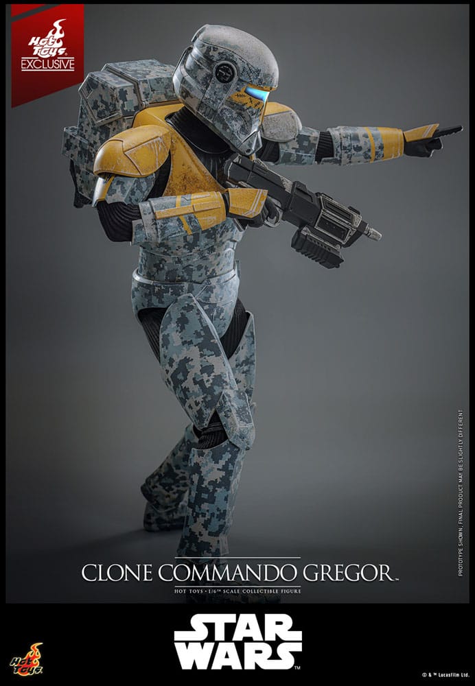 Star Wars: The Clone Wars Actionfigur 1/6 Clone Commando Gregor Hot Toys Exclusive 30 cm