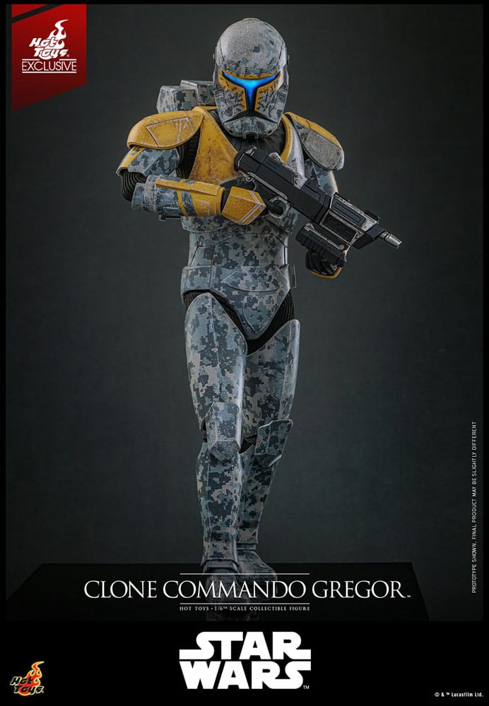 Star Wars: The Clone Wars Actionfigur 1/6 Clone Commando Gregor Hot Toys Exclusive 30 cm
