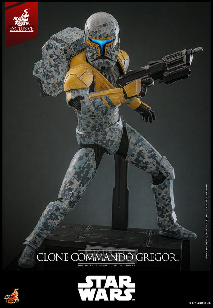 Star Wars: The Clone Wars Actionfigur 1/6 Clone Commando Gregor Hot Toys Exclusive 30 cm