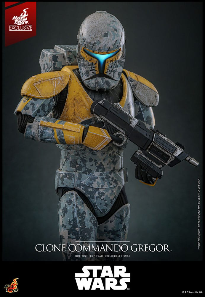 Star Wars: The Clone Wars Actionfigur 1/6 Clone Commando Gregor Hot Toys Exclusive 30 cm