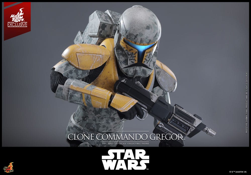 Star Wars: The Clone Wars Actionfigur 1/6 Clone Commando Gregor Hot Toys Exclusive 30 cm