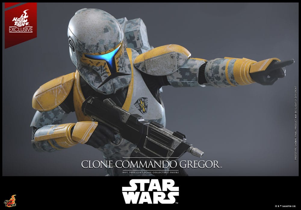 Star Wars: The Clone Wars Actionfigur 1/6 Clone Commando Gregor Hot Toys Exclusive 30 cm