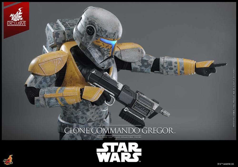 Star Wars: The Clone Wars Actionfigur 1/6 Clone Commando Gregor Hot Toys Exclusive 30 cm