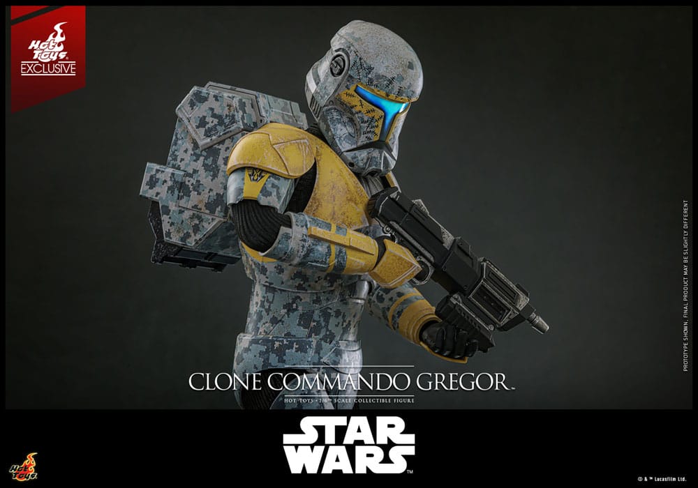 Star Wars: The Clone Wars Actionfigur 1/6 Clone Commando Gregor Hot Toys Exclusive 30 cm