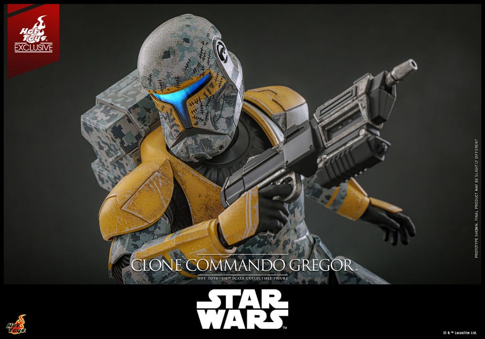 Star Wars: The Clone Wars Actionfigur 1/6 Clone Commando Gregor Hot Toys Exclusive 30 cm