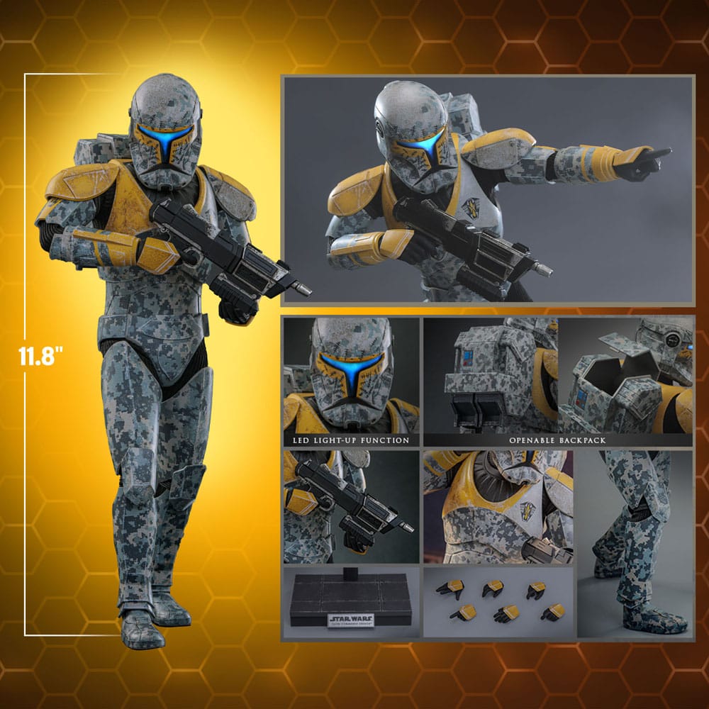Star Wars: The Clone Wars Actionfigur 1/6 Clone Commando Gregor Hot Toys Exclusive 30 cm