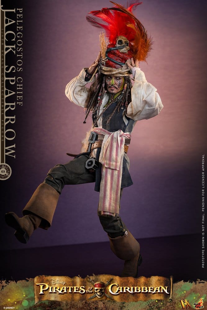 Pirates of the Caribbean - Fluch der Karibik 2 DX Actionfigur 1/6 Pelegostos Chief Jack Sparrow 30 cm 