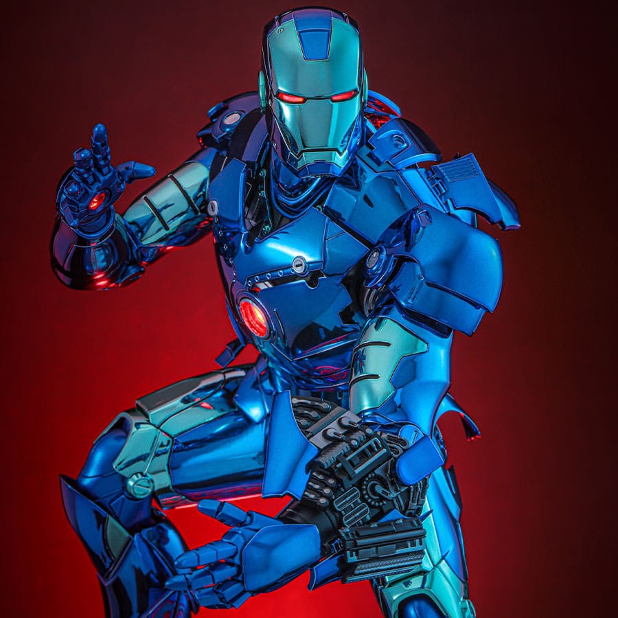 Iron Man Movie Masterpiece Diecast Actionfigur 1/6 Iron Man Mark III (Stealth Mode Ver.) 2.0 Hot Toys Exclusive 33 cm