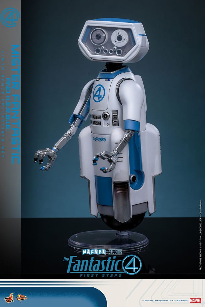 The Fantastic Four: First Steps Movie Masterpiece Actionfiguren 2er-Pack 1/6 Mister Fantastic & H.E.R.B.I.E. 30 cm