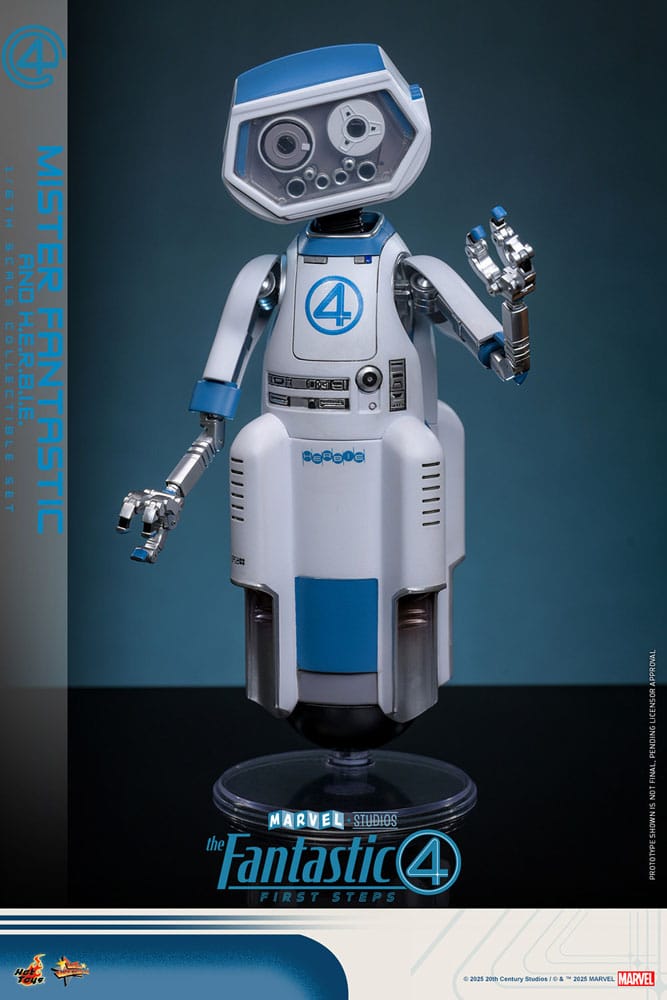 The Fantastic Four: First Steps Movie Masterpiece Actionfiguren 2er-Pack 1/6 Mister Fantastic & H.E.R.B.I.E. 30 cm