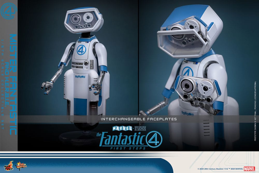 The Fantastic Four: First Steps Movie Masterpiece Actionfiguren 2er-Pack 1/6 Mister Fantastic & H.E.R.B.I.E. 30 cm