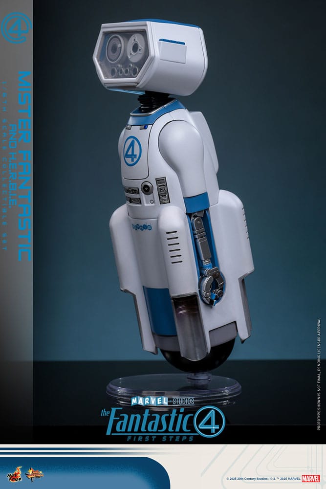 The Fantastic Four: First Steps Movie Masterpiece Actionfiguren 2er-Pack 1/6 Mister Fantastic & H.E.R.B.I.E. 30 cm