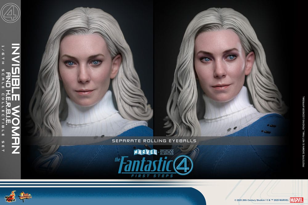 The Fantastic Four: First Steps Movie Masterpiece Actionfiguren 2er-Pack 1/6 Invisible Woman & H.E.R.B.I.E. 28 cm