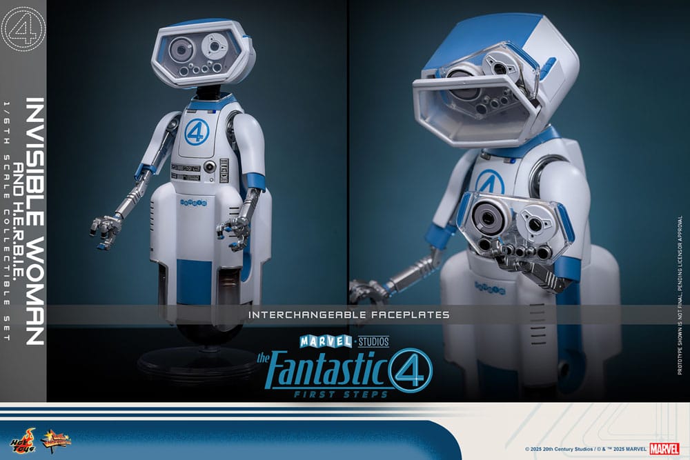 The Fantastic Four: First Steps Movie Masterpiece Actionfiguren 2er-Pack 1/6 Invisible Woman & H.E.R.B.I.E. 28 cm