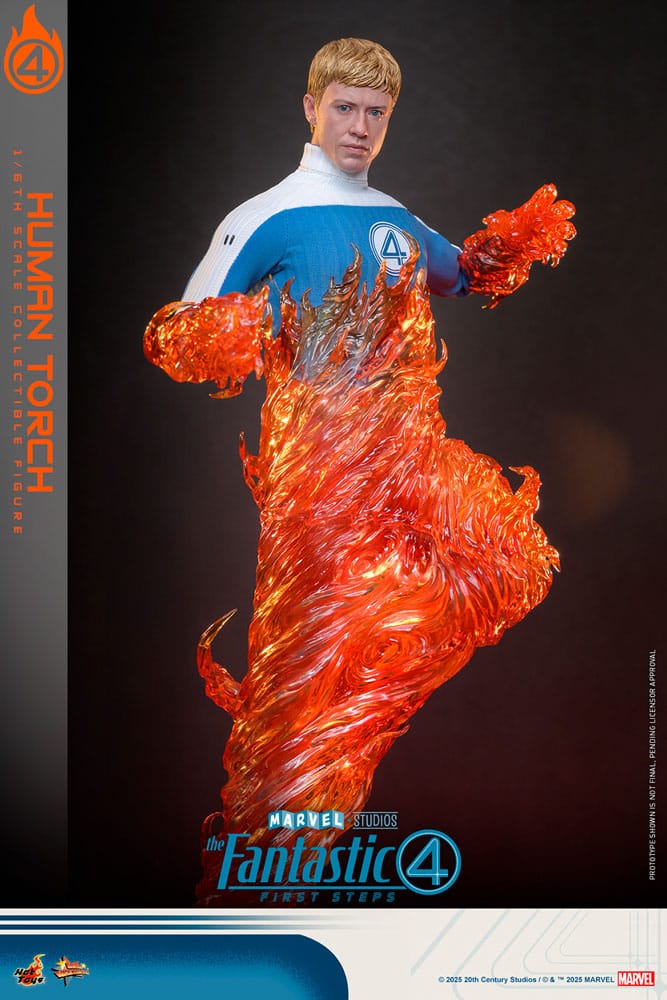 The Fantastic Four: First Steps Movie Masterpiece Actionfigur 1/6 Human Torch 30 cm