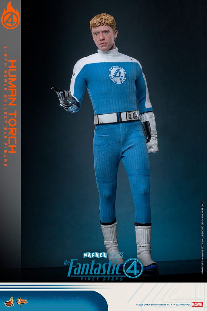 The Fantastic Four: First Steps Movie Masterpiece Actionfigur 1/6 Human Torch 30 cm
