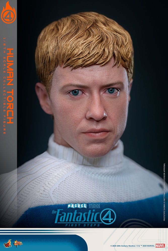 The Fantastic Four: First Steps Movie Masterpiece Actionfigur 1/6 Human Torch 30 cm