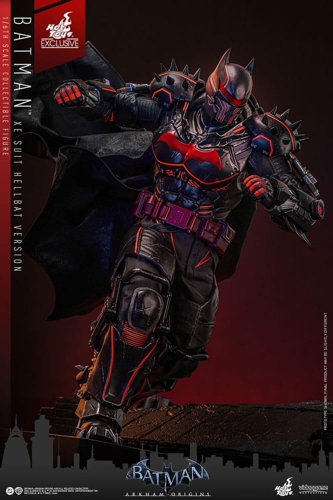 Batman Arkham Origins Videogame Masterpiece Actionfigur 1/6 XE Suit Hellbat Version Hot Toys Exclusive 33 cm