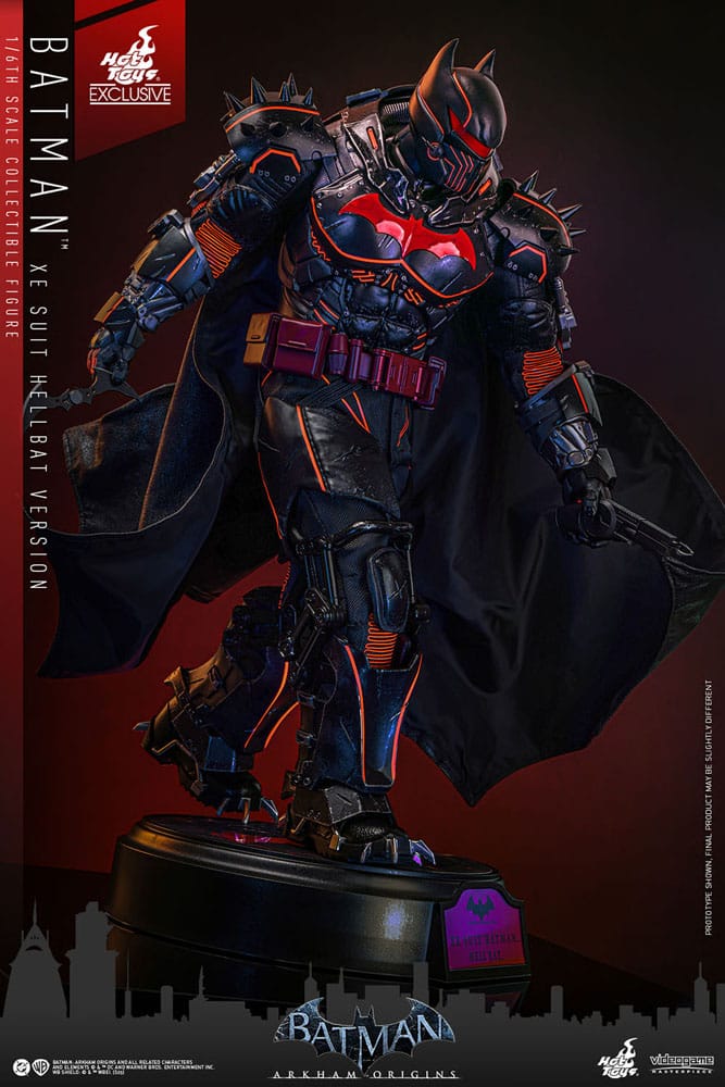Batman Arkham Origins Videogame Masterpiece Actionfigur 1/6 XE Suit Hellbat Version Hot Toys Exclusive 33 cm